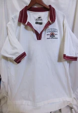 Active White 2001 Stanley Cup Champions Colorado Avalanche Polo Shirt SZ XL GUC