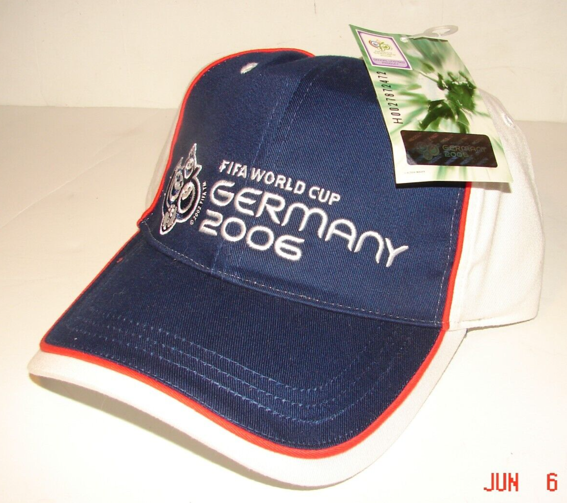 Authentic FIFA World Cup Hat 2006 GERMANY Blue HAT / CAP Soccer