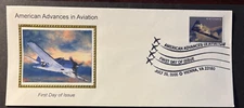 #3925 American Advances in Aviation FDC, YB-49 flying wing, 9.5"x4.25"