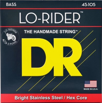 DR MH-45 'Lo-Rider' Edelstahl 4-saitige Basssaiten 45-105