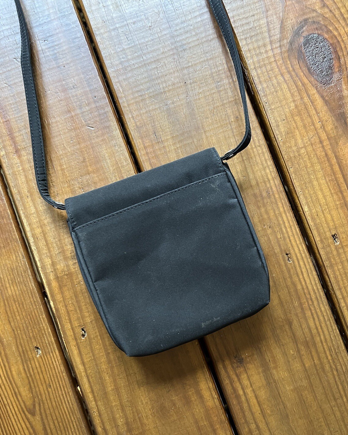 Amanda Smith small simple basic black square shou… - image 6