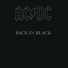 AC/DC Back In Black Used 180 Gram Vinyl 2003 Remaster Embossed Cover Sealed