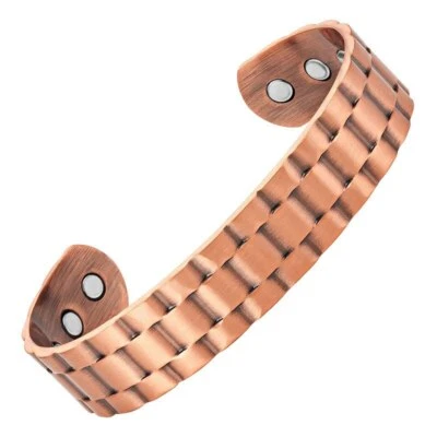 MHP MENS MAGNETIC COPPER BANGLE CARPAL TUNNEL HEALTH BRACELET ARTHRITIS PAIN RELIEF