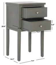 Safavieh TOBY ACC TABLE W STORAGE DRWRS, Reduced Price 2172724050 AMH6625A