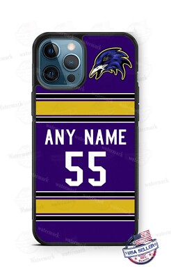 Personalized Ravens Sports Jersey Custom Phone Case for iPhone Samsung Cute GIFT