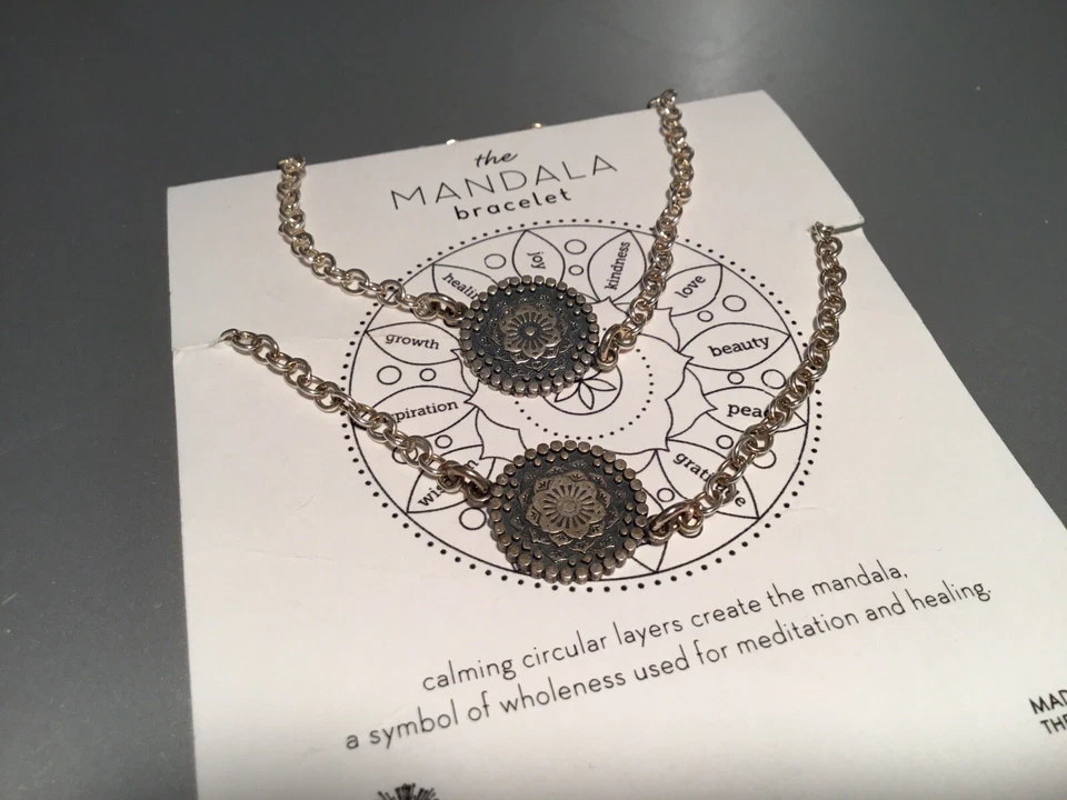 Dogeared Mandala Collection Silver Bracelet Women's - Image 3 of 3