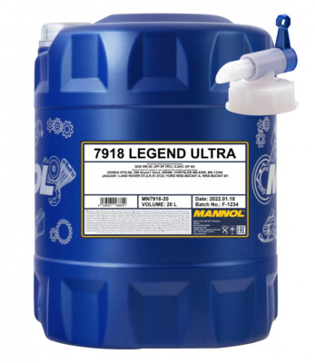 20 Liter MANNOL Legend Ultra 0W20 Motoröl JAGUAR LAND ROVER 0W-20 Ford + Hahn