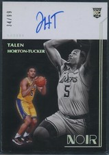 2019 Talen Horton-Tucker Rookie ON CARD AUTO! Panini Noir - Extremely Rare!
