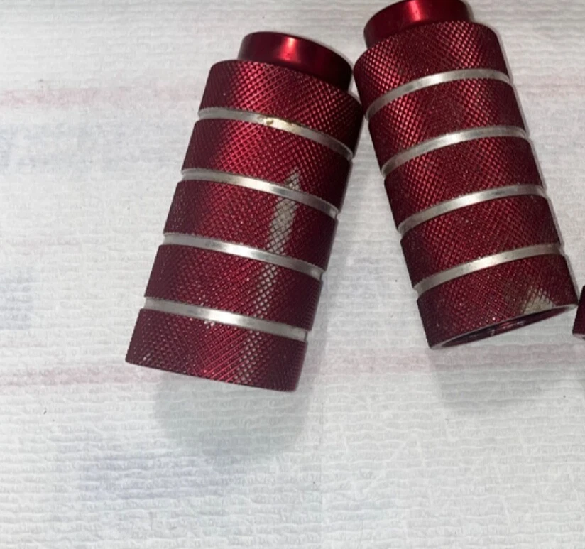 Flatland Rojo y Cromo Diamondback BMX Jumbo Plata Eje Clavijas De Colección Mid School Foto 4 de 4