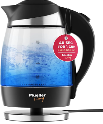 #ad Mueller Living Electric Kettle Electric Tea Kettle for Boiling Water 1500W NEW $35.95