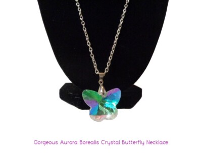 Crystal Pendant Necklace -Birthday Gift for Her - Crystal Jewelry Gift for Wife