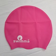 Swim Cap Swimming Silicone Hair Cover Pink