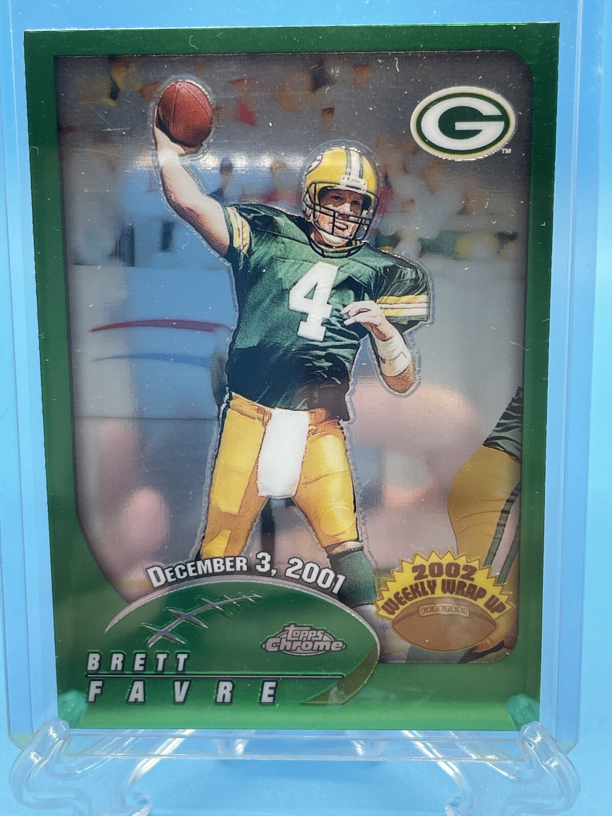 2002 Topps Chrome Football Card #157 ~ Brett Favre ~ Packers 🔥