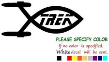 Star Trek Fish Graphic Die Cut decal sticker Car Truck Boat Window Laptop 7"