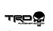 Trd Punisher Edition Decals Toyota Tacoma Tundra Truck Vinyl Stickers Set Of 2