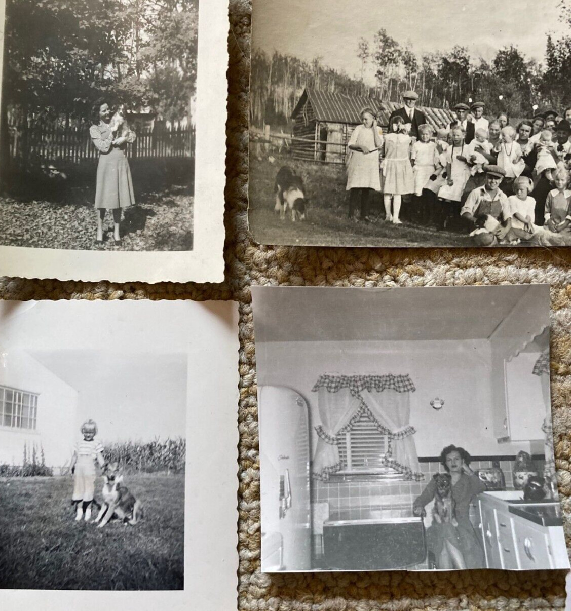 Lot of 17 Vintage Black & White Photos~1910s-1961~Just People & Dogs~Gal Pals+
