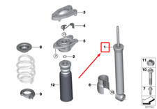 BMW 2 Active Tourer F45 VDC Stoßdämpfer hinten 37106887791 6887791 NEU ORIGINAL