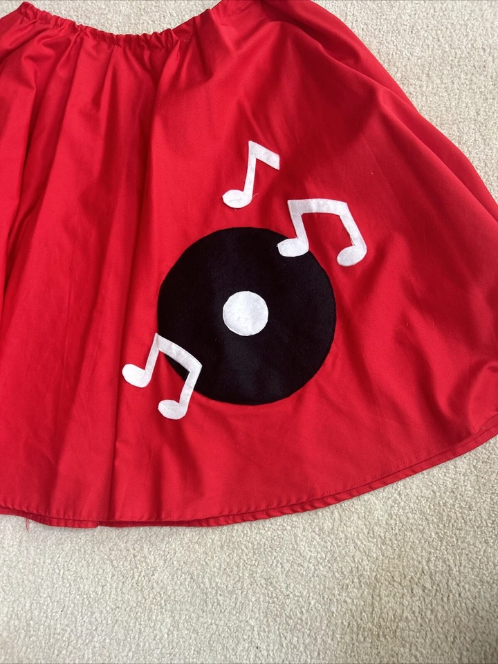 Disfraz de Halloween vintage - Falda de caniche de los años 50, hacer- whap, grabar música, hecho a mano Foto 2 de 4