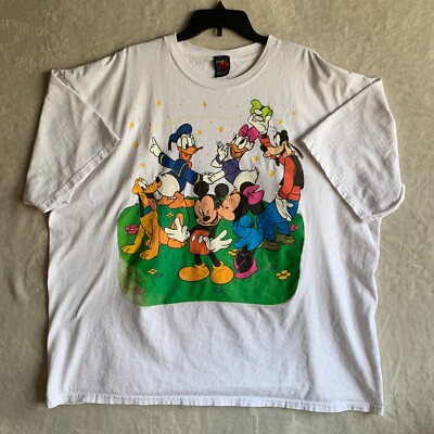 Vintage 90s Mickey & Friends Big Print Shirt 26W/28W Walt Vintage 90s Mickey & Friends Big Print Shirt 26W/28W Walt