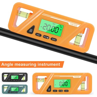 LCD Digital Inclinometer Angle Finder Bevel Gauge Level Box Protractor Magnetic