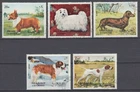Sharjah 1972 Used Mi.1024/28 A Dogs Dogs Pets Animals Nature