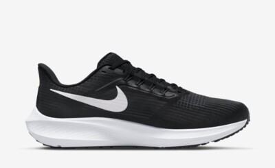 Size 8 - Nike Air Zoom Pegasus 39 Extra Wide Black Dark Smoke Grey