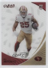 2021 Panini Chronicles Clear Vision Rookies Red 180/199 Elijah Mitchell Eli 0c2