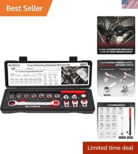 Serpentine Belt Tool Set With Ratcheting Wrench Tensioner Kit Universal Se...