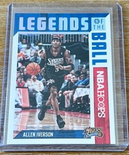 ALLEN IVERSON 17-18 Panini NBA Hoops LEGENDS OF THE BALL!  PHILADELPHIA 76ERS !