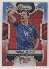 2018 Panini Prizm World Cup Red & Blue Wave Prizm Nikola Kalinic #232 00e8