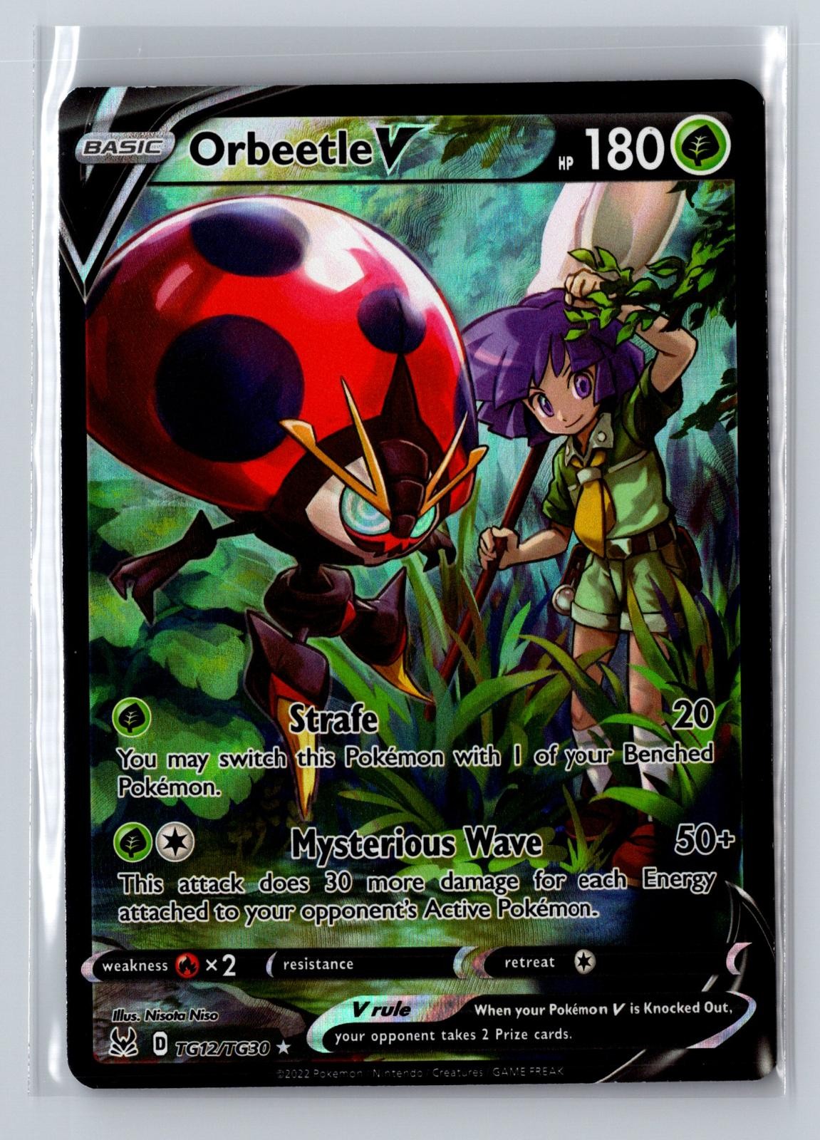 Orbeetle V TG12/TG30 Holo V Rare Pokemon