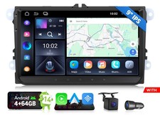 Eonon VWX7A 9" IPS Car Play Stereo GPS Sat Nav Radio Android 14 Head Unit For VW