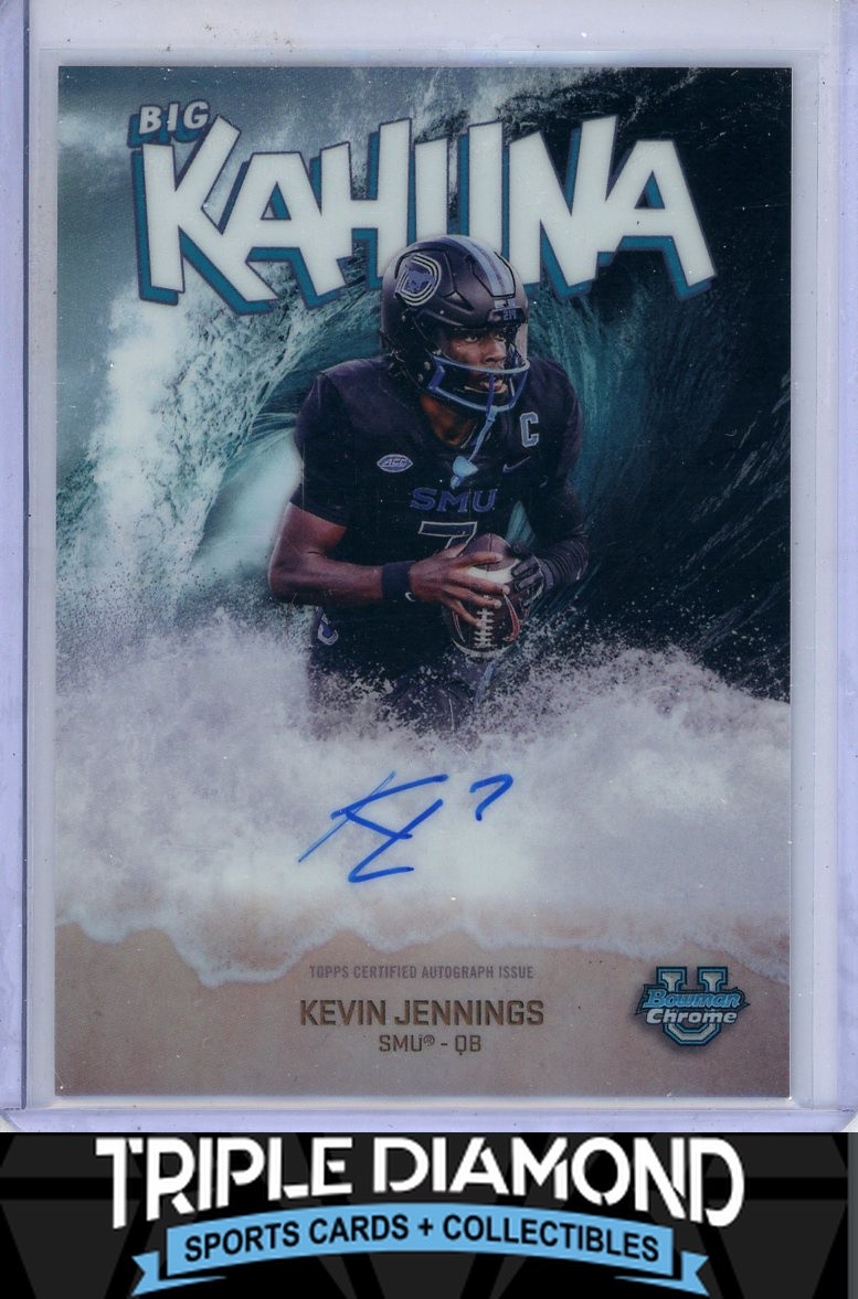 2025 Bowman University Chrome Kevin Jennings Big Kahuna Autograph Auto SP Q342