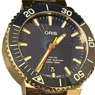 ORIS Aquis Date Son Goku Limited Edition 73377664185 Automatic Blue Dial Watch