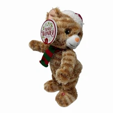 Gemmy Winter Wonder Lane 14" Animated Twerking Cat Dances "Baby Got Back" Tested