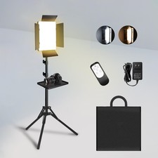 36W Photography Lighting, Bi-Color 2700K-6500K Studio Lights with Remote Dis...
