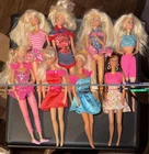 Vintage Barbie Doll Lot 8 Mattel Dolls Clothed 1980s 1990s TLC