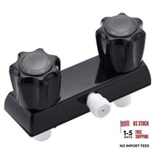 RV Shower Faucet, 4" RV Camper Shower Faucet Valve Diverter Replacement Black