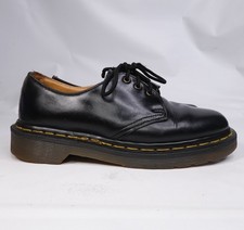 Vintage Dr. Martens 1461 Oxford Black Leather Womens Size 6.5-7 Made In England