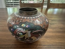 黄铜1850-1899 年日本花瓶| eBay