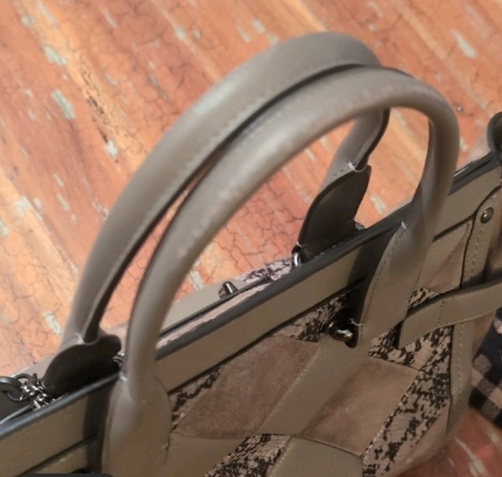 Coach Swagger Patchwork Leather Suede Exotic Embo… - image 6