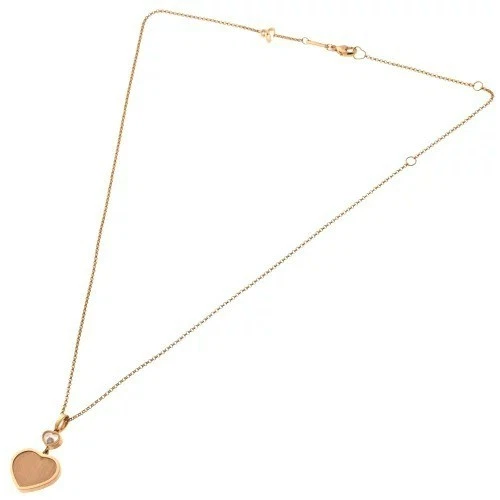 Chopard 007 Limited Edition Happy Heart Golden Heart Necklace Diamond 18K 12.6g - Image 2 of 4