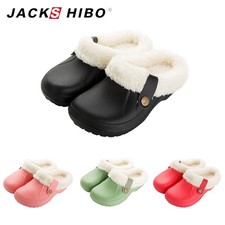 Womens Winter Slippers Cozy House Shoes Plush Lined Warm Indoor Outdoor Clog UK