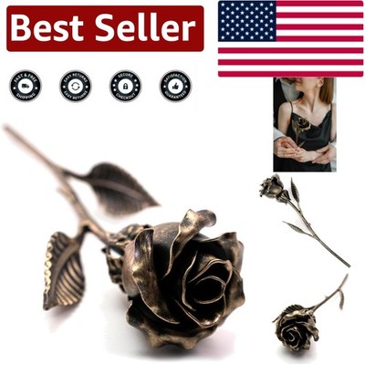 Artisanal Bronze Rose - Perfect Gift for Special Occasions & Anniversaries