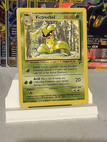 Pokémon TCG - Victreebel - 032/130 - Base Set 2 Regular - Plus 5 BONUS Cards - Picture 1 of 4
