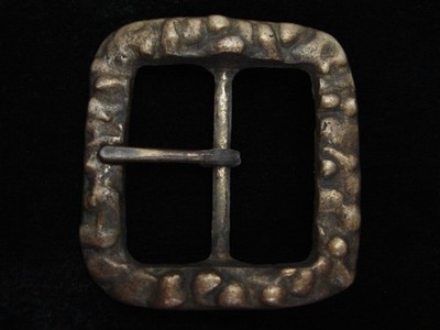 QB15142 VINTAGE 1970s **TRADITIONAL LOOP THROUGH** FASHION SOLID BRASS BUCKLE