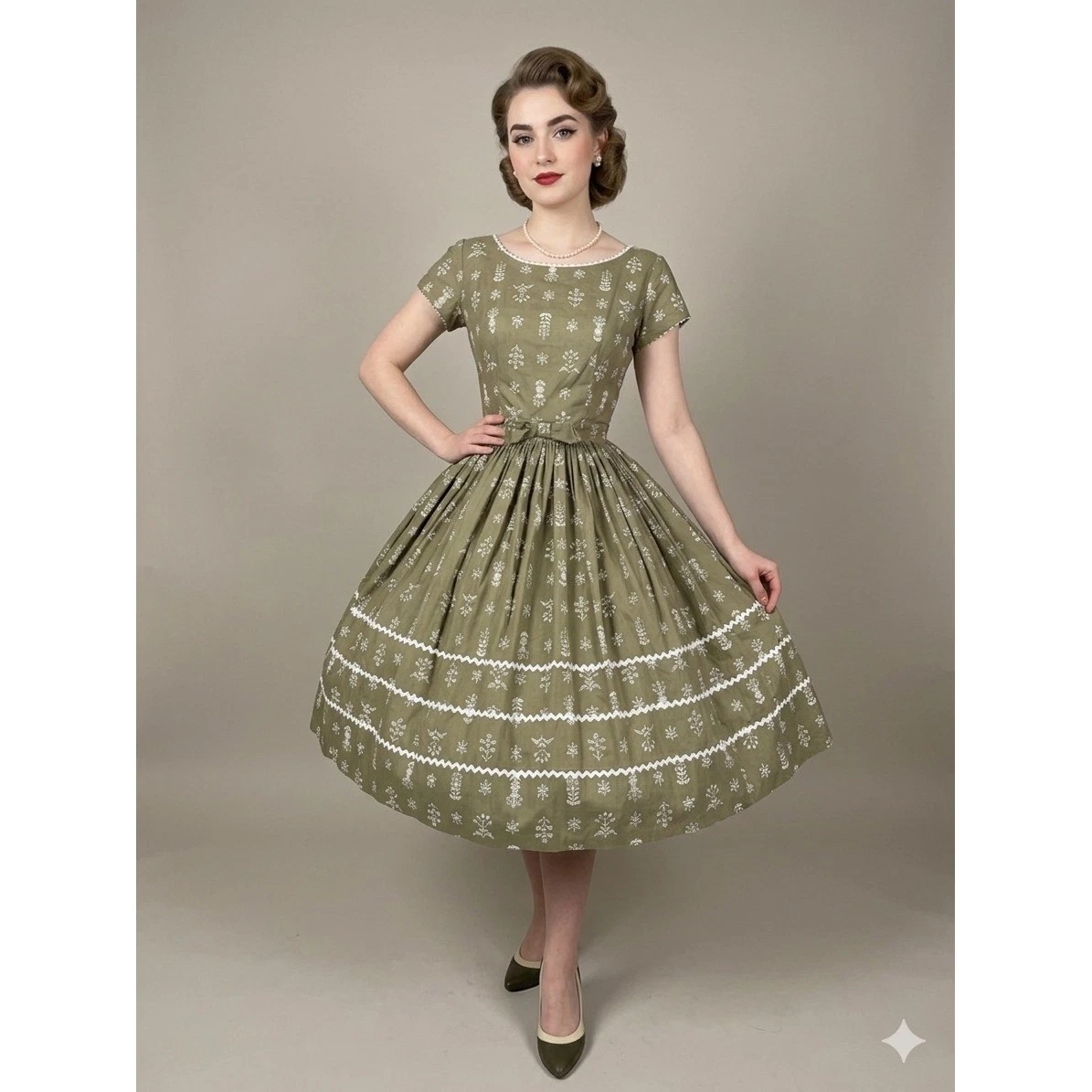 Cotton 1950s Vintage Dresses for Women for sale | eBay Cotton 1950s Vintage Dresses for Women for sale | eBay