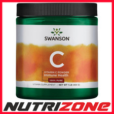 Swanson Vitamin C Powder, 100% Pure - 454 grams