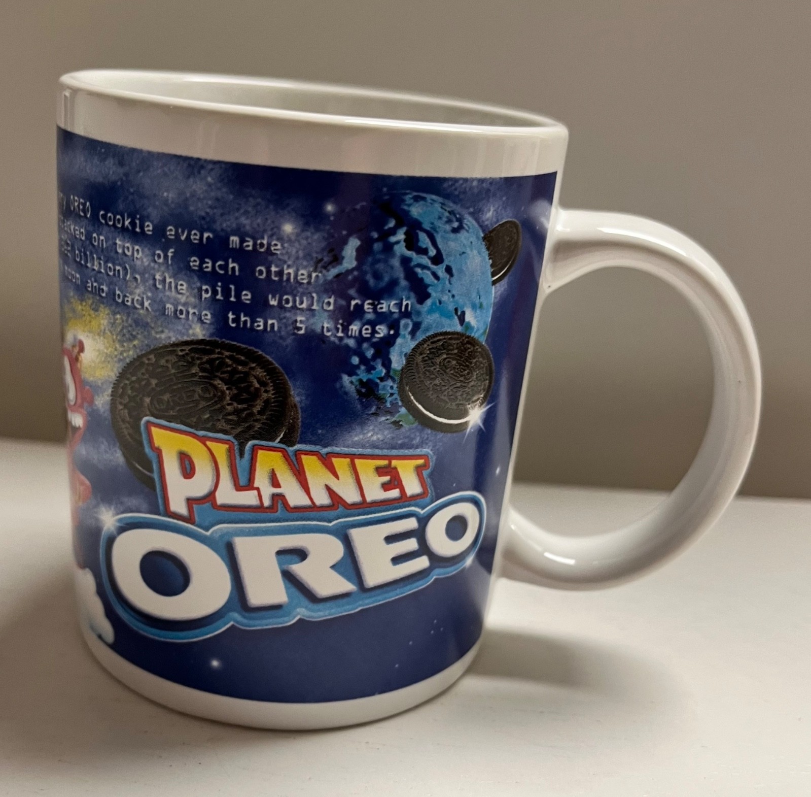 Planet Oreo Nabisco Cookie Facts & Trivia Promotional Coffee Mug