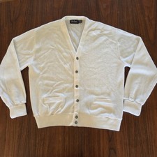 Vintage Par Four Cardigan Sweater 100 Acrylic Men's Large Made In USA